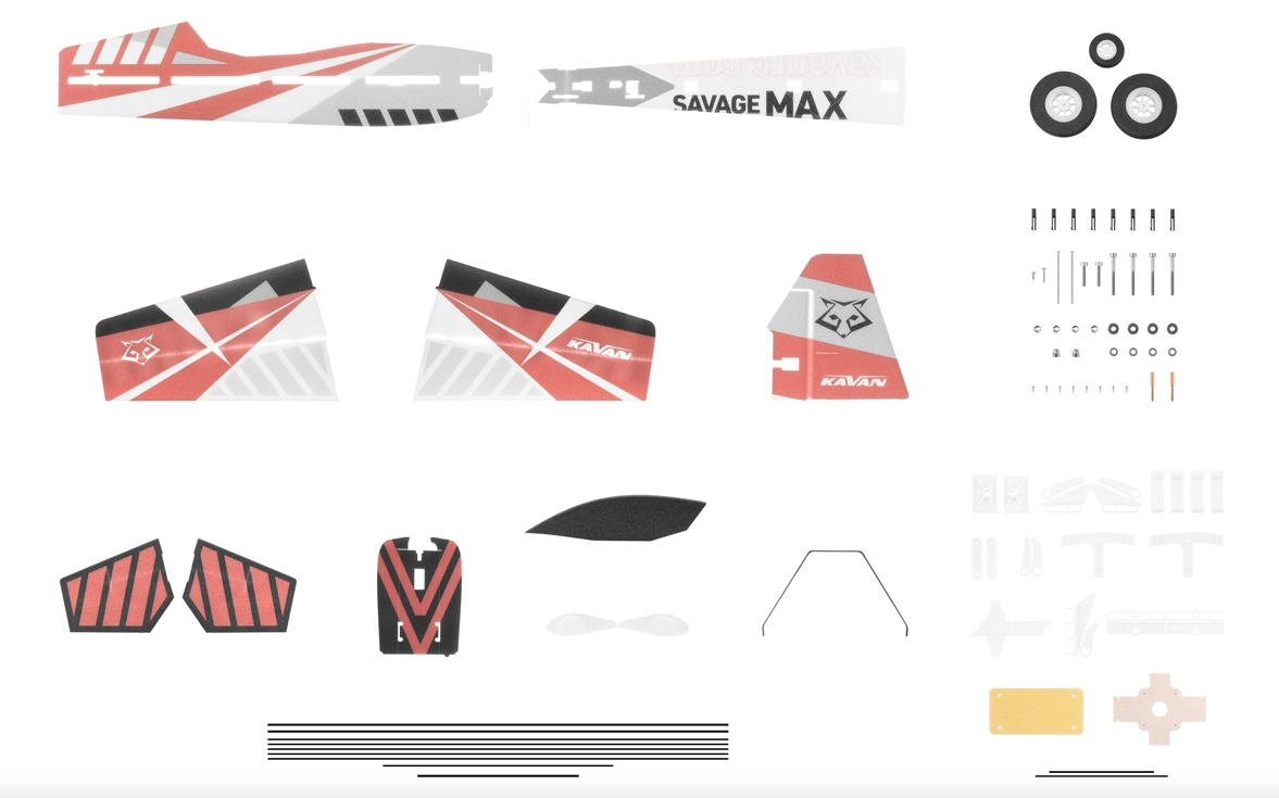 Savage Max V2 Rouge 1080mm Kavan Voltige